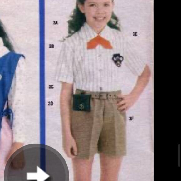 Vintage 70s Girl Scouts Brownie Scout Uniform 7pc Set Girl 6-8 Bill Blass Design - Picture 16 of 16